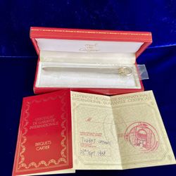 Rare Vintage Cartier Trinity Letter Opener Knife New Sealed Old Stock Full Set 