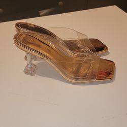 Beautiful Shinny Silver High Heel