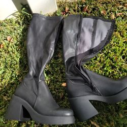 Steve Madden Berkliegh Black Boots 6.5