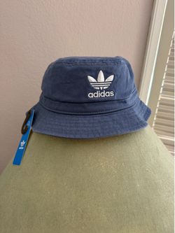 Adidas Originals Washed Bucket Hat - Trefoil logo - Crew Blue