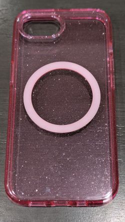 For Apple iPhone 17e  16e pink glitter magsafe case