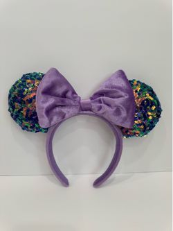 Disney Minnie purple sparkly ears