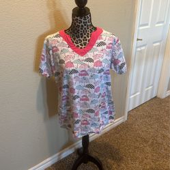 Scrub Top, Size M, $5