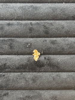 Gold Single Nugget Earring