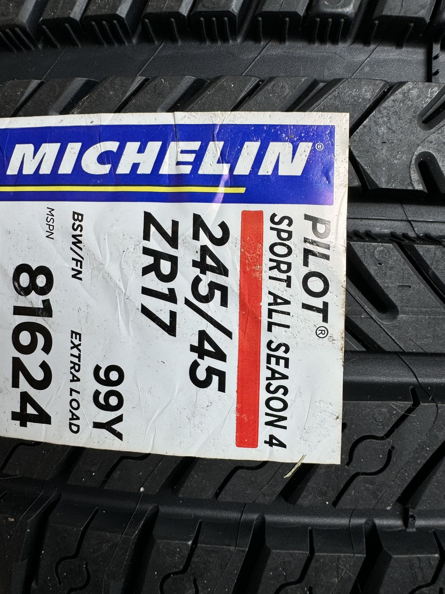 Michelin 245/45 R17 Pilot Sport All Season