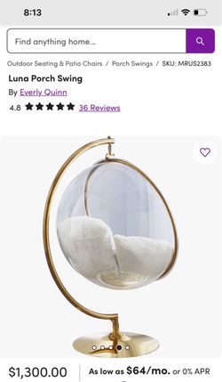 Bubble acrylic chair