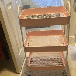 Pink storage Cart 