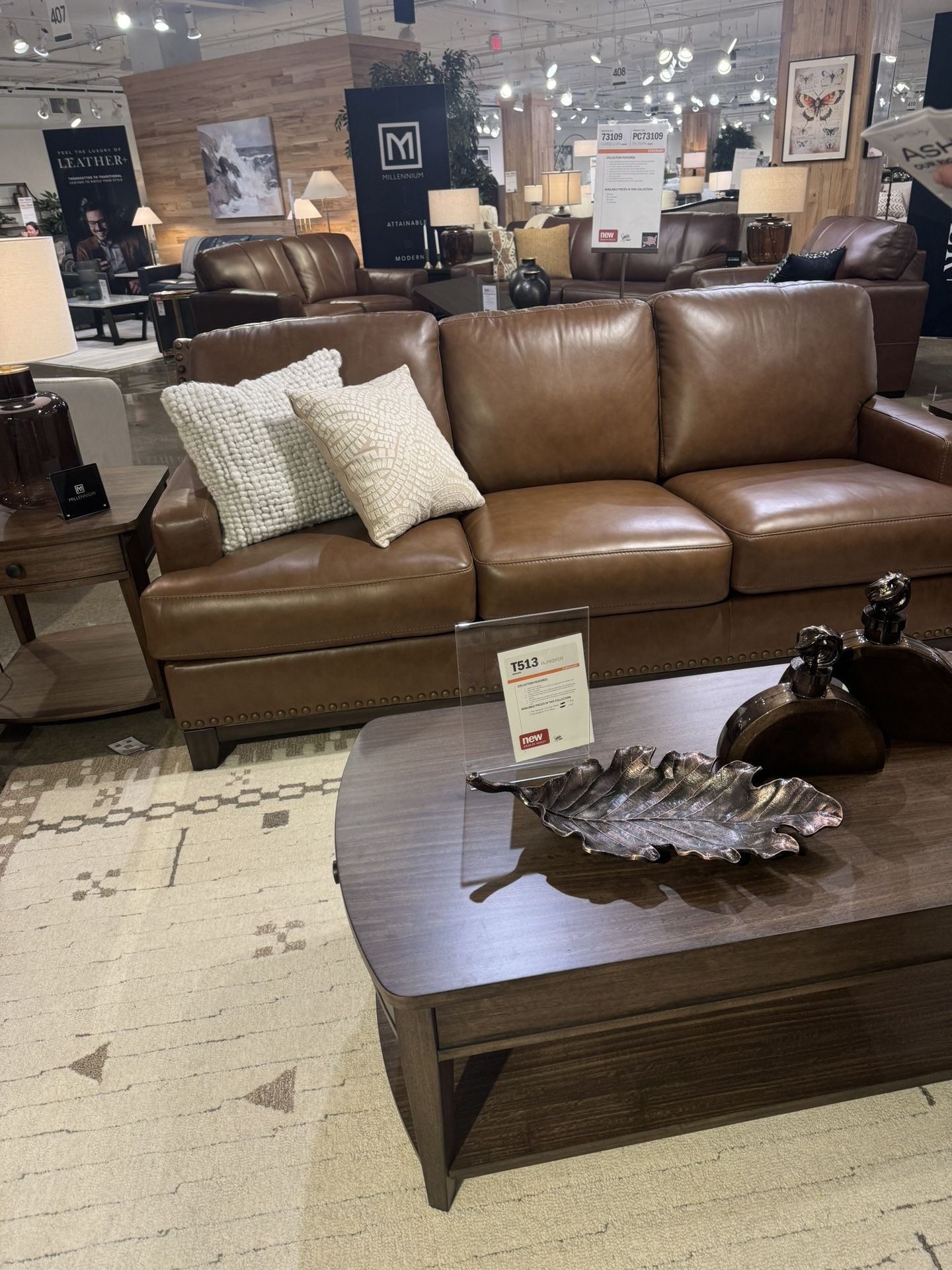 Leather Reclining Sofa