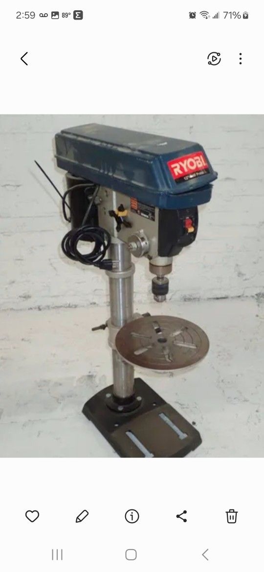 Ryobi 12 Bench Drill Press