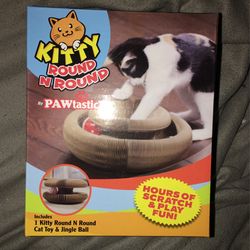 Pawtastic Kitty round N round Foldable Cat Toy *New In Box*