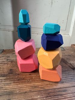 Lovevery Solid Wooden Stacking Stones