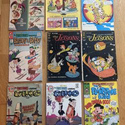 Silver Age Flintstones Jetsons Gold Key Charlton Star 9 Comic Book Lot