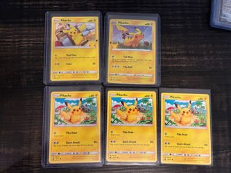Pokemon Pikachu Card Lot of 5