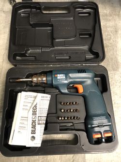 Black & decker drill with case