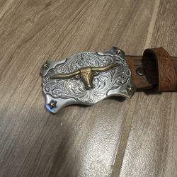 Tony Lama Kids LITTLE TEXAS Belt Made in USA Size 26— C60119 Leather