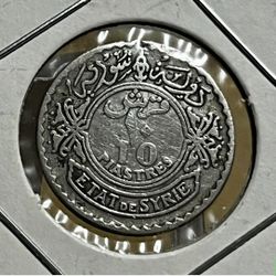 Syria10 Piastres 1929 Silver coin