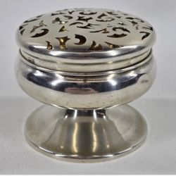 Birmingham UK Sterling Silver 1908 Potpourri Pot 73 Grams