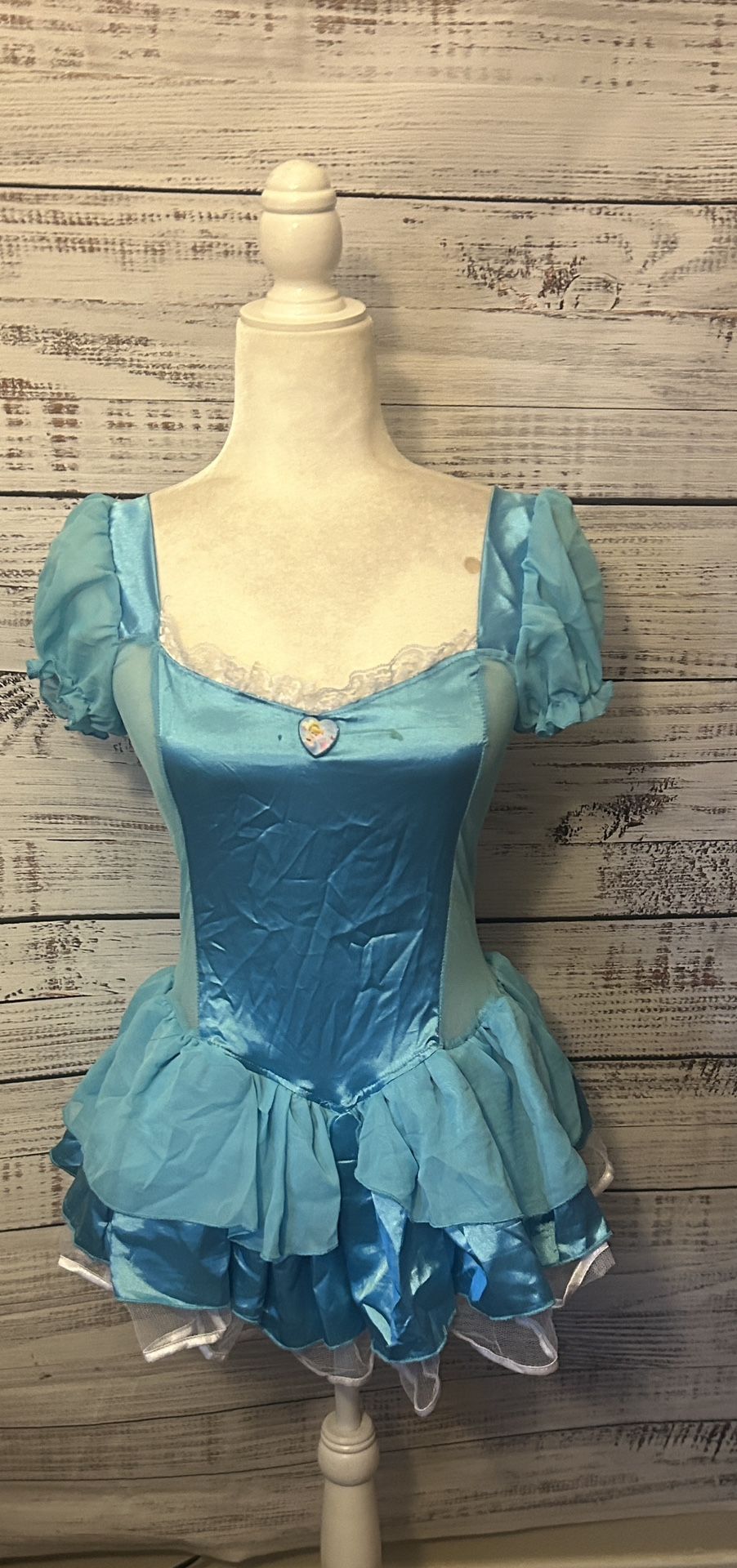 Women blue Cinderella mini dress costume size small/medium