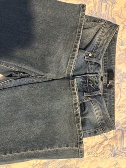 Medium wash flared jeans