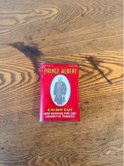Vintage Prince Albert Crimp Cut Tobacco Tin