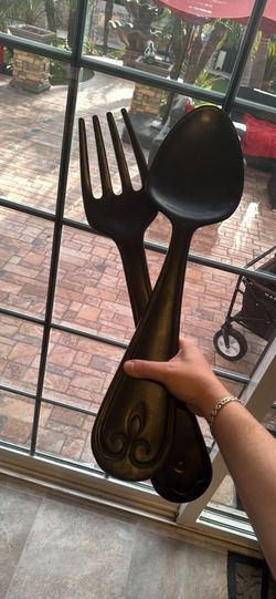 Large Spoon and Fork Decor
