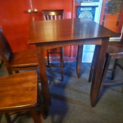 Bar Table With 4 Chairs