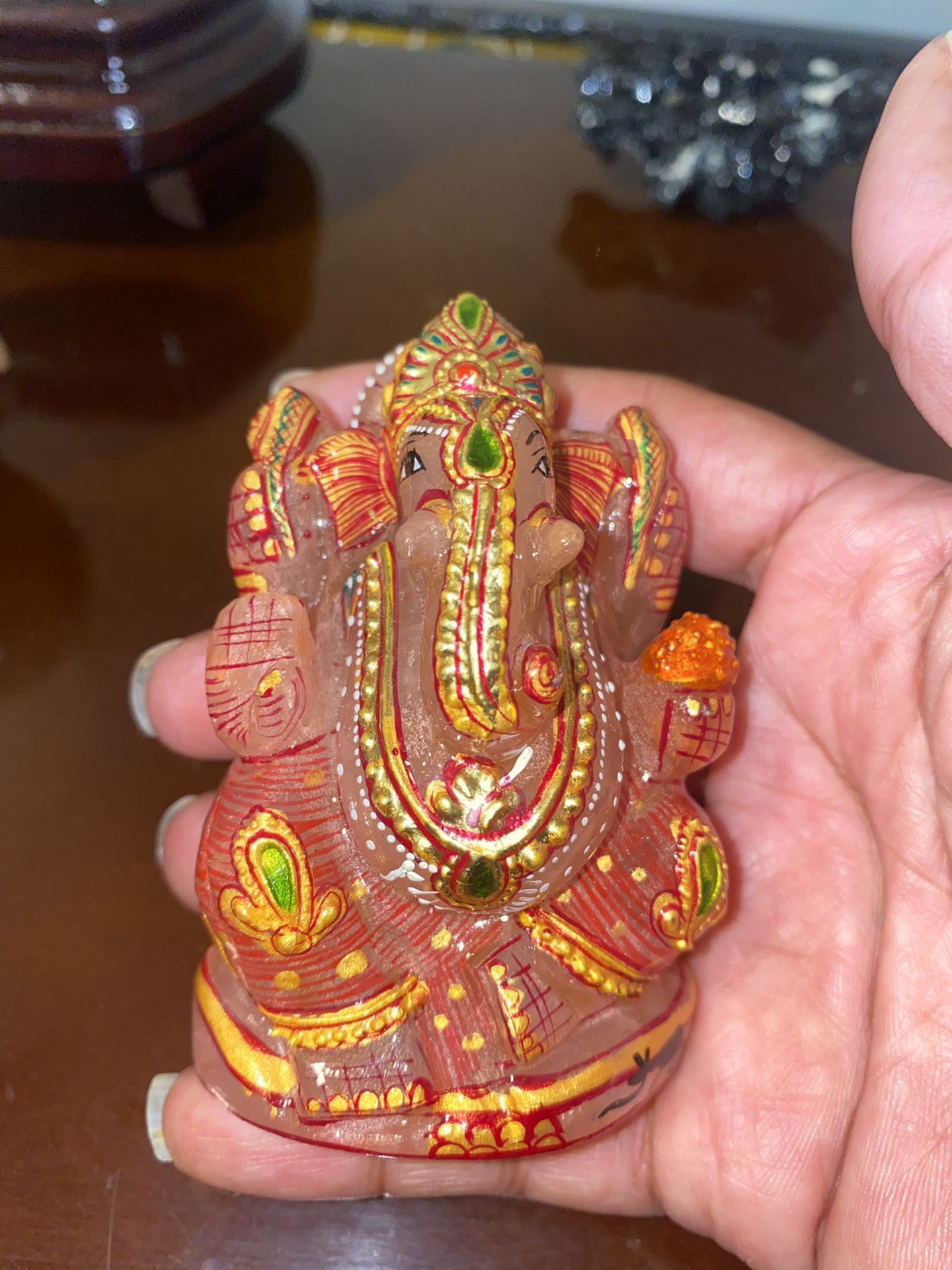 Rose Quartz Ganesha 