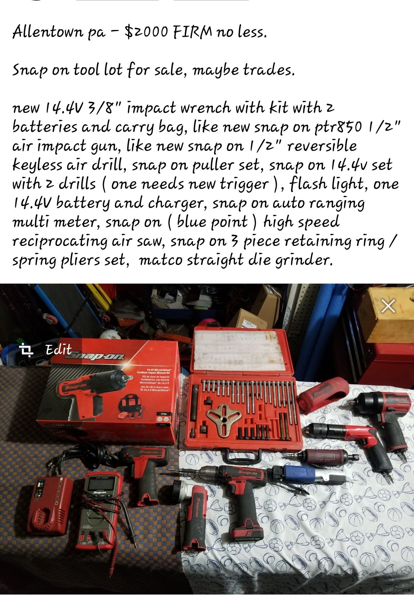 Snap on tools