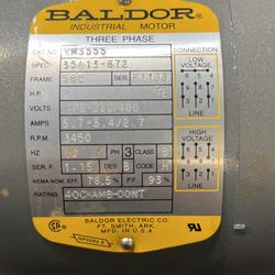 2 Hp Baldor Motor