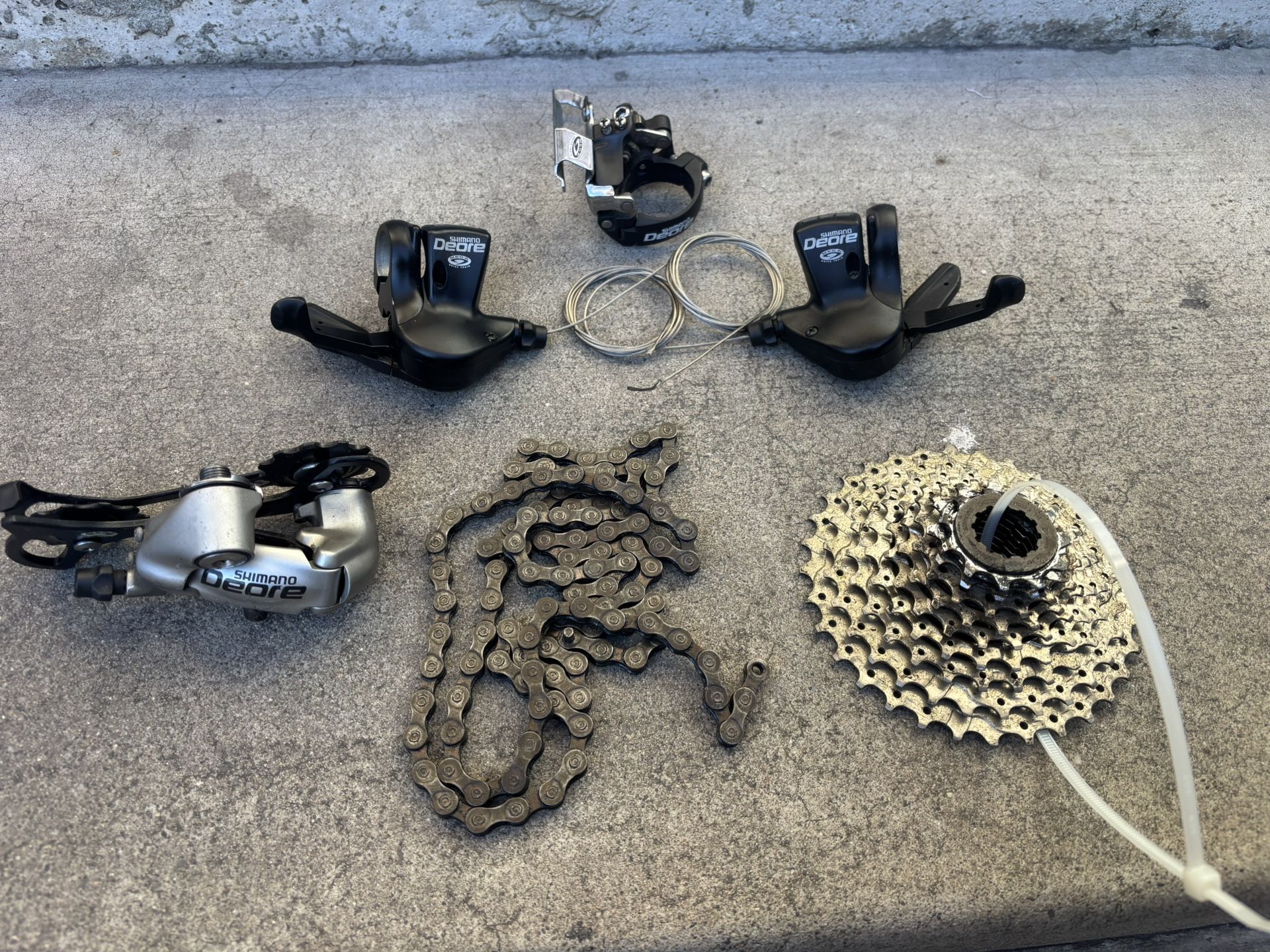 Shimano Deore 3x9 speed Drive train FD 34.9 Clamp