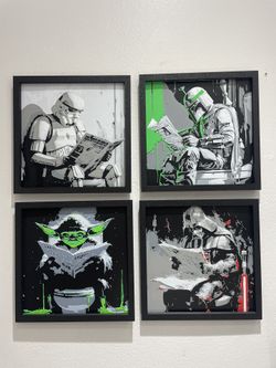 3D Printed Starwars Bathroom Wall Art