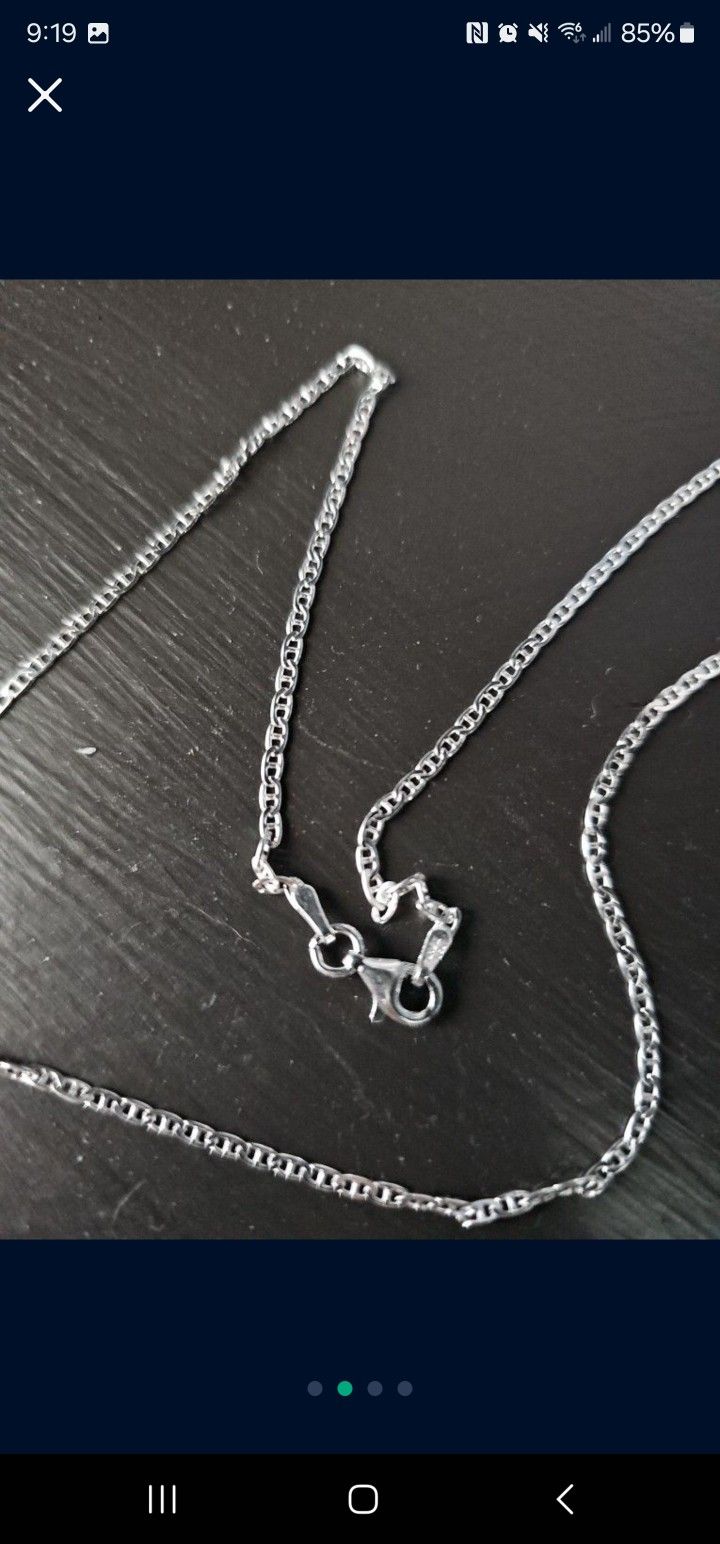 925 Sterling Italian Silver Womens Chain