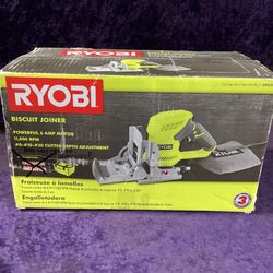 🧰🛠RYOBI 6 Amp Corded AC Biscuit Joiner Kit w/Dust Collector & Bag-LIGHTLY USED!-$90!🛠🧰