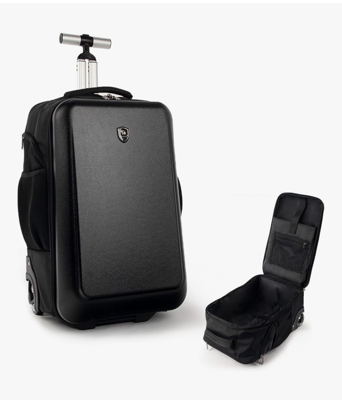 Brand new Carry-On Luggage 19” Travel Suitcase with Wheels (Black)