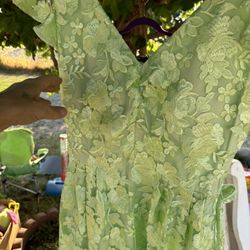 Beautiful Light Green With Lace