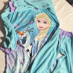 10/12yrs Blue Elsa Frozen Disney Pajamas 