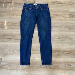 PAIGE Women's Verdugo Crop Blue Jeans 