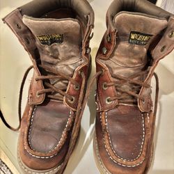 WOLVERINE MOC TOE WORK BOOTS 