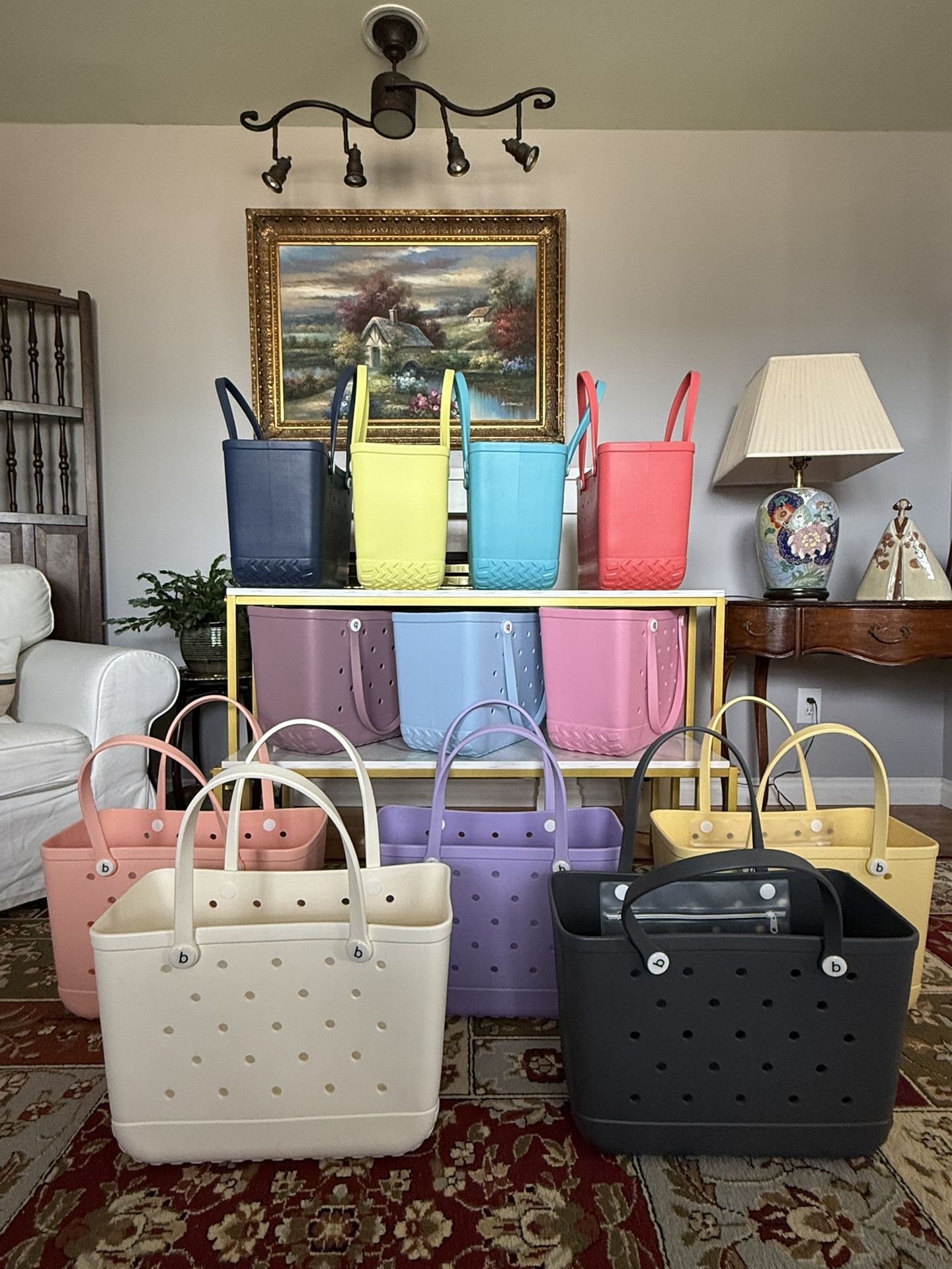 New EVA Tote Bag + 3 FREE Charms - Spacious and Chic!