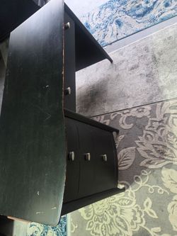 Black Wood Desk