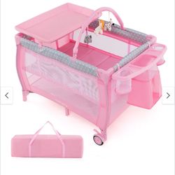 Gymax Portable Foldable Baby Playard Playpen Nursery Center 