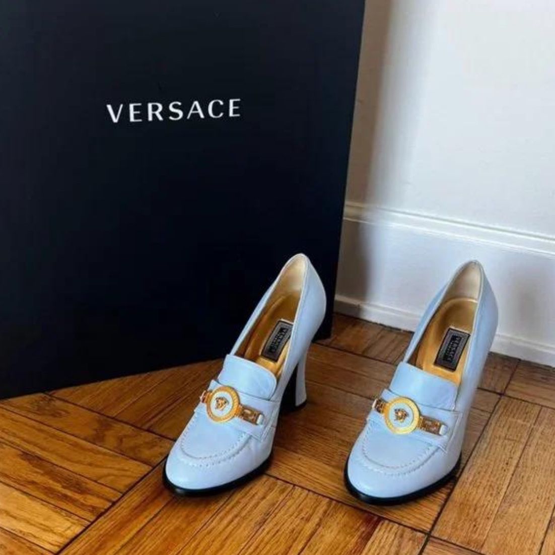 Versace Heels Light blue