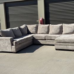 Beige U-Shape Sectional