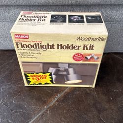 Mason Weathertight Floodlight Holder Kit Contemporary Two Lamps New Never Used