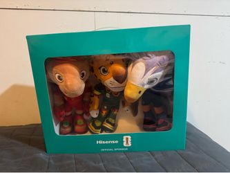 FIFA Official World Cup 2026 3 Pack Mascots Plushies HISENSE Sponsor New In Box