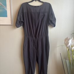Ann Taylor LOFT Size 2 Gray Jumpsuit