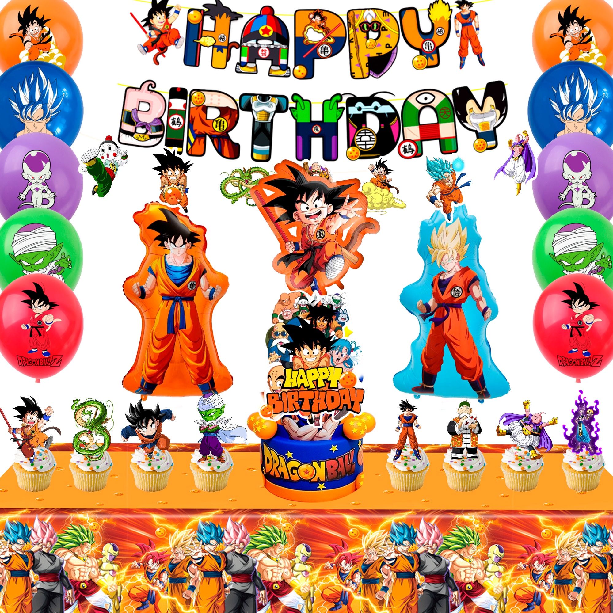 39pcs Dragon Ball Birthday Party Supplies (New, Unopened)