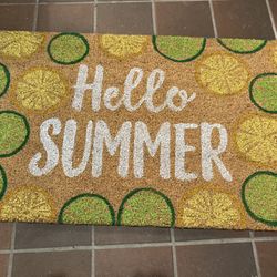 Hello summer door mat 