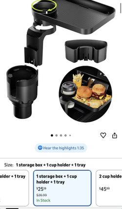 Car Cup Holder Expander Tray 