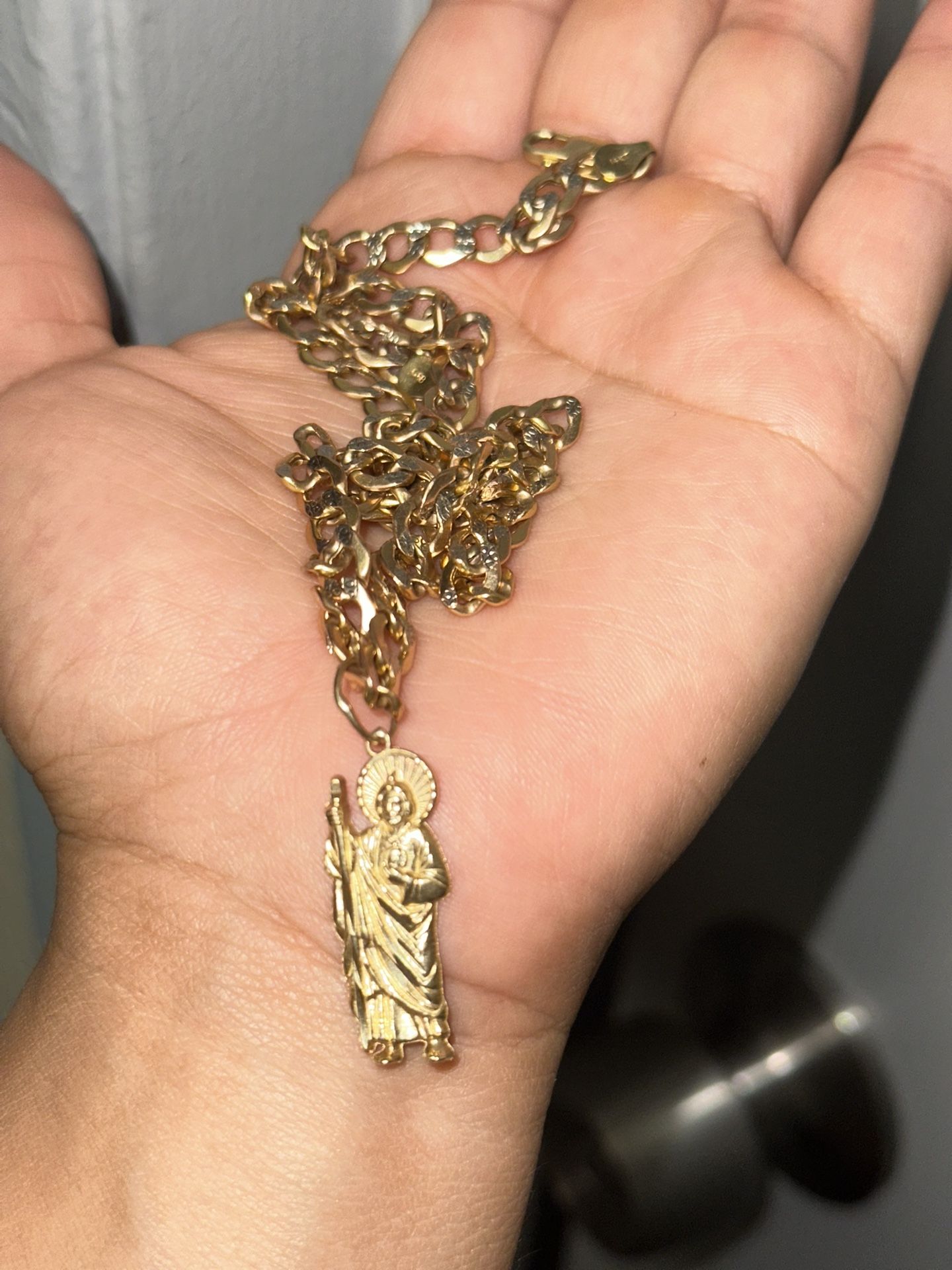 San Judas Gold Chain